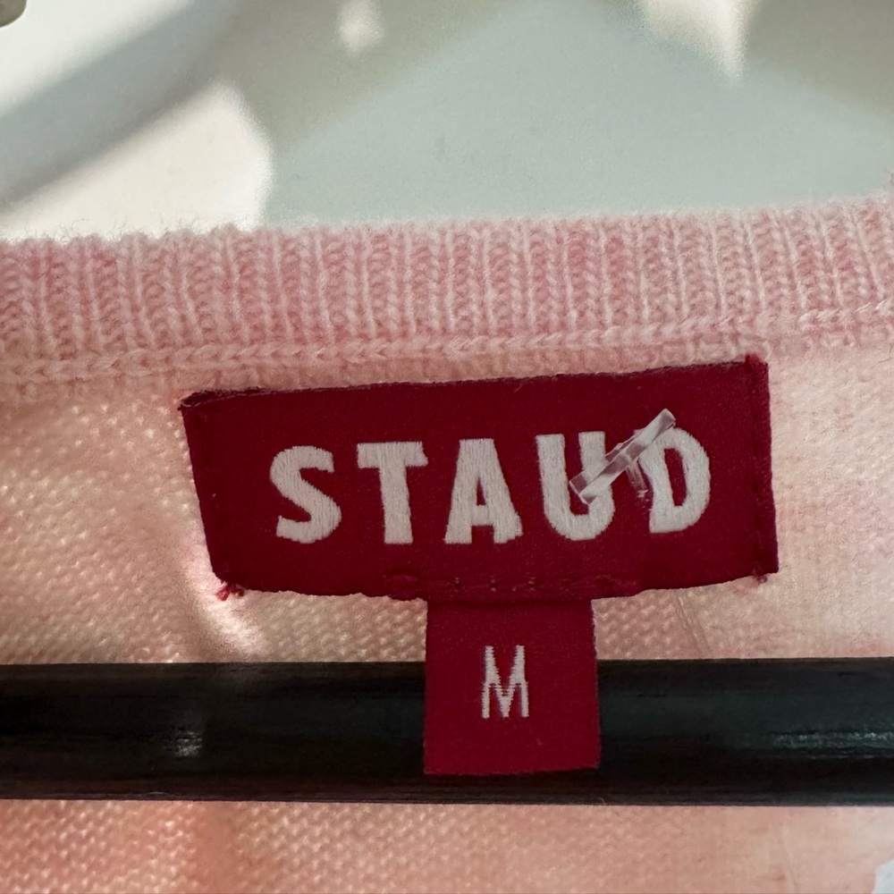 STAUD Ayana Wool Blend Knit Tank Top NWT Pink “Blossom” Size M - Picture 2 of 12